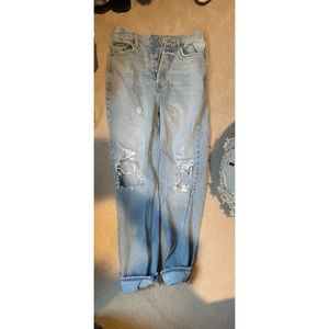 NWOT free people high rise straight leg jeans